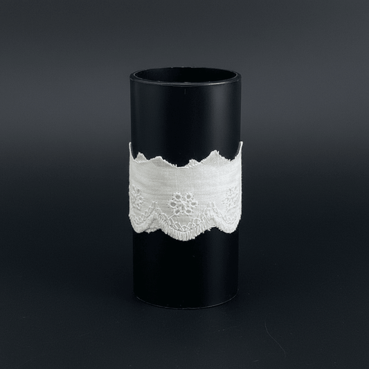 White Cotton Dyeable Schiffli Lace (Width : 1.5 Inch & Sku: S-111)