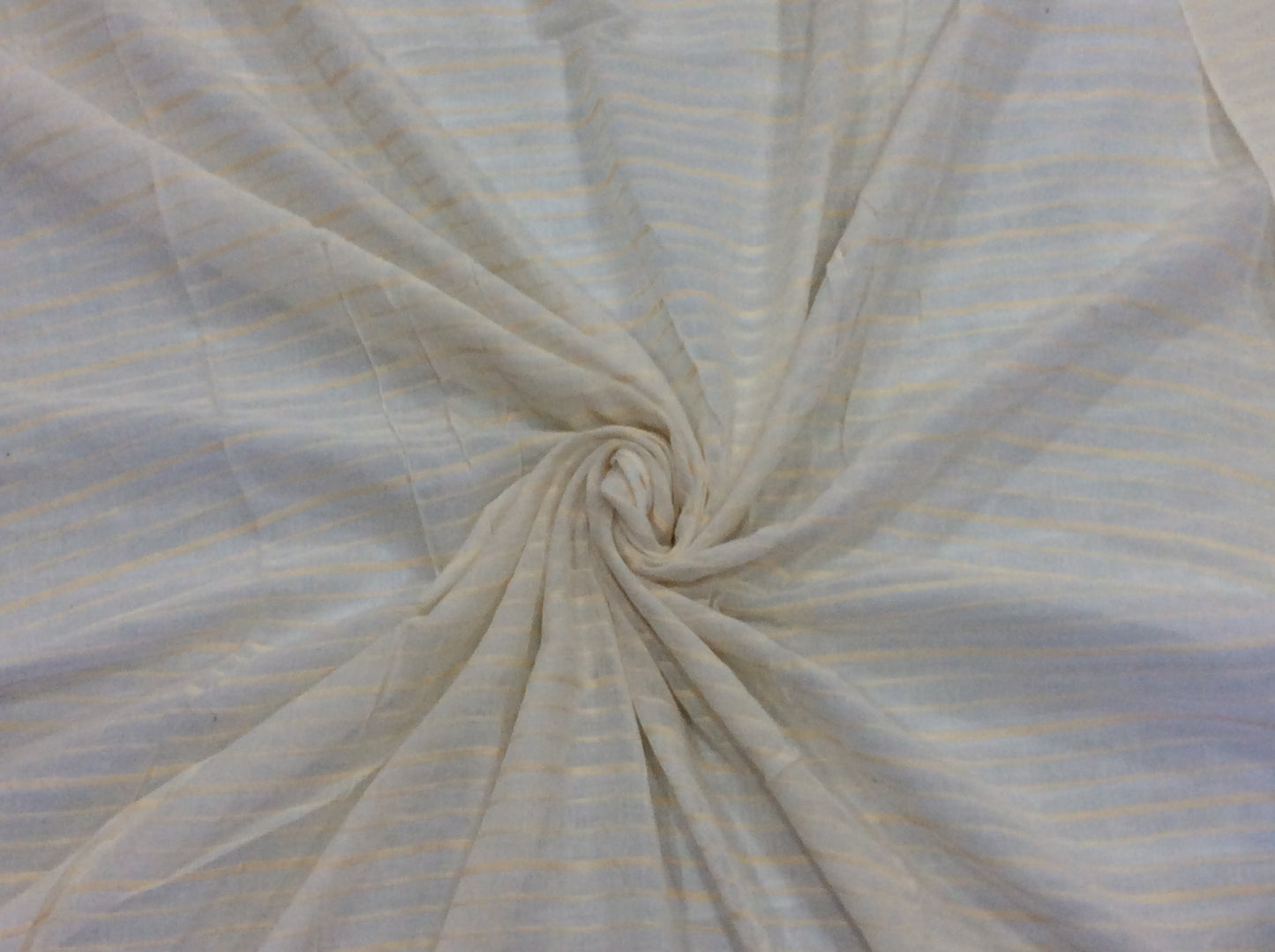 Cream Cotton Stripe For Shirting (Sku: S-11)