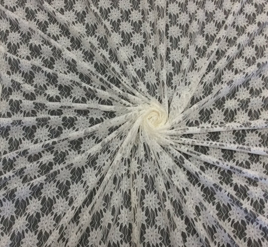 White Nylon Net Dyed & Dyeable (Sku: S-134)