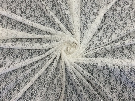 White Nylon Net Dyed & Dyeable (Sku: S-136)