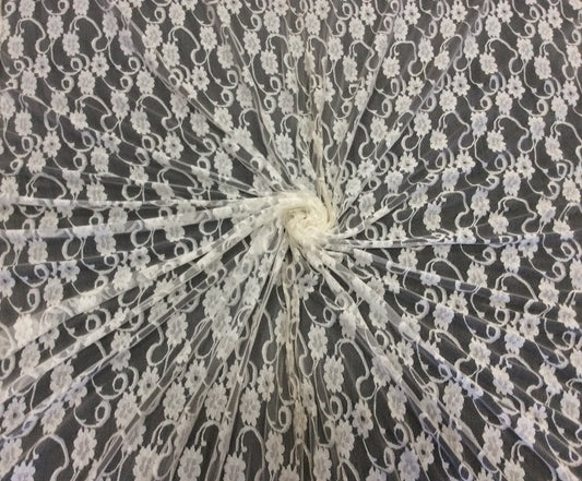White Nylon Net Dyed & Dyeable (Sku: S-141)