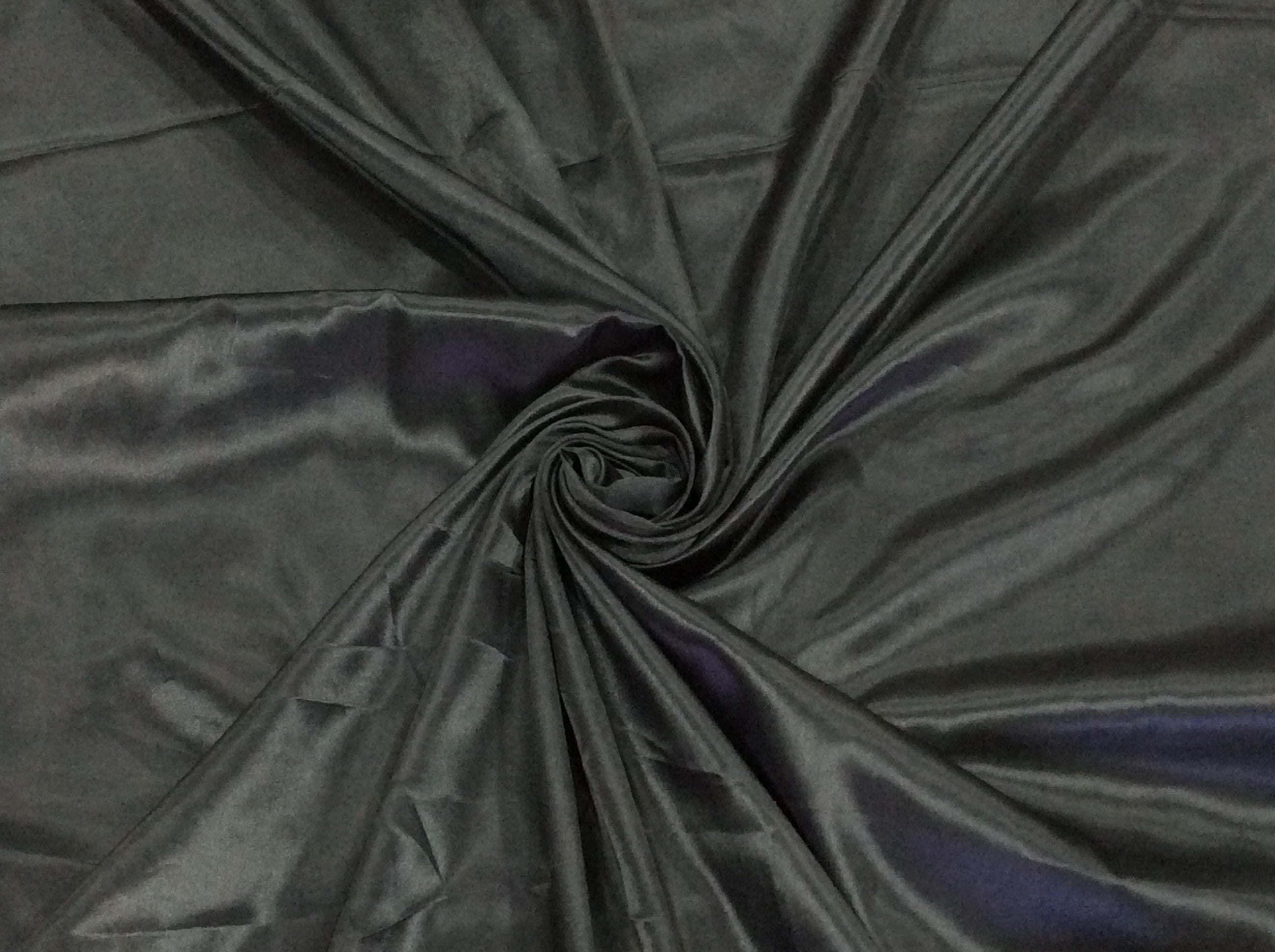 Black Satin Dyed Polyester (Sku: S-231)