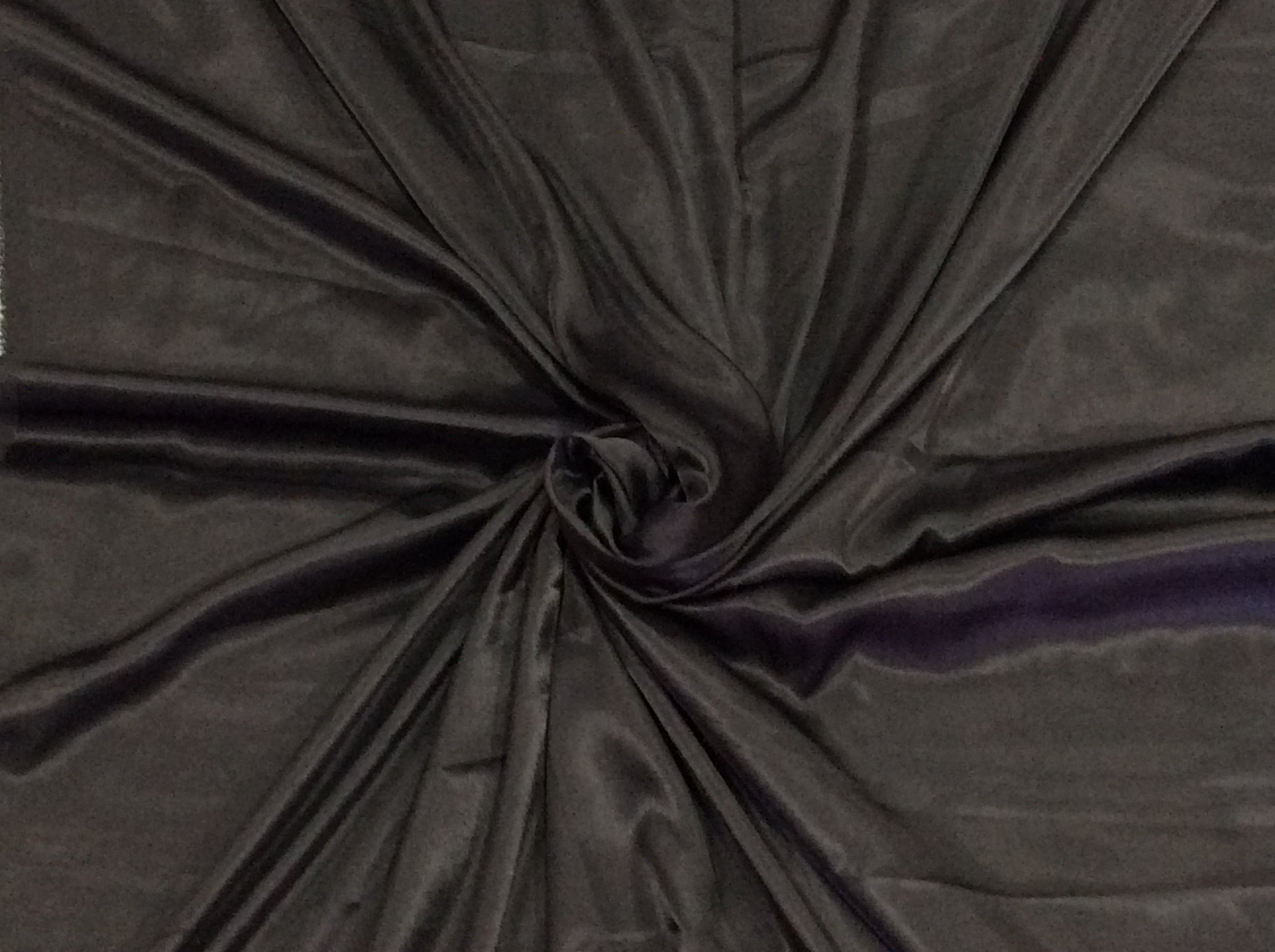 Black Satin Dyed Polyester (Sku: S-233)