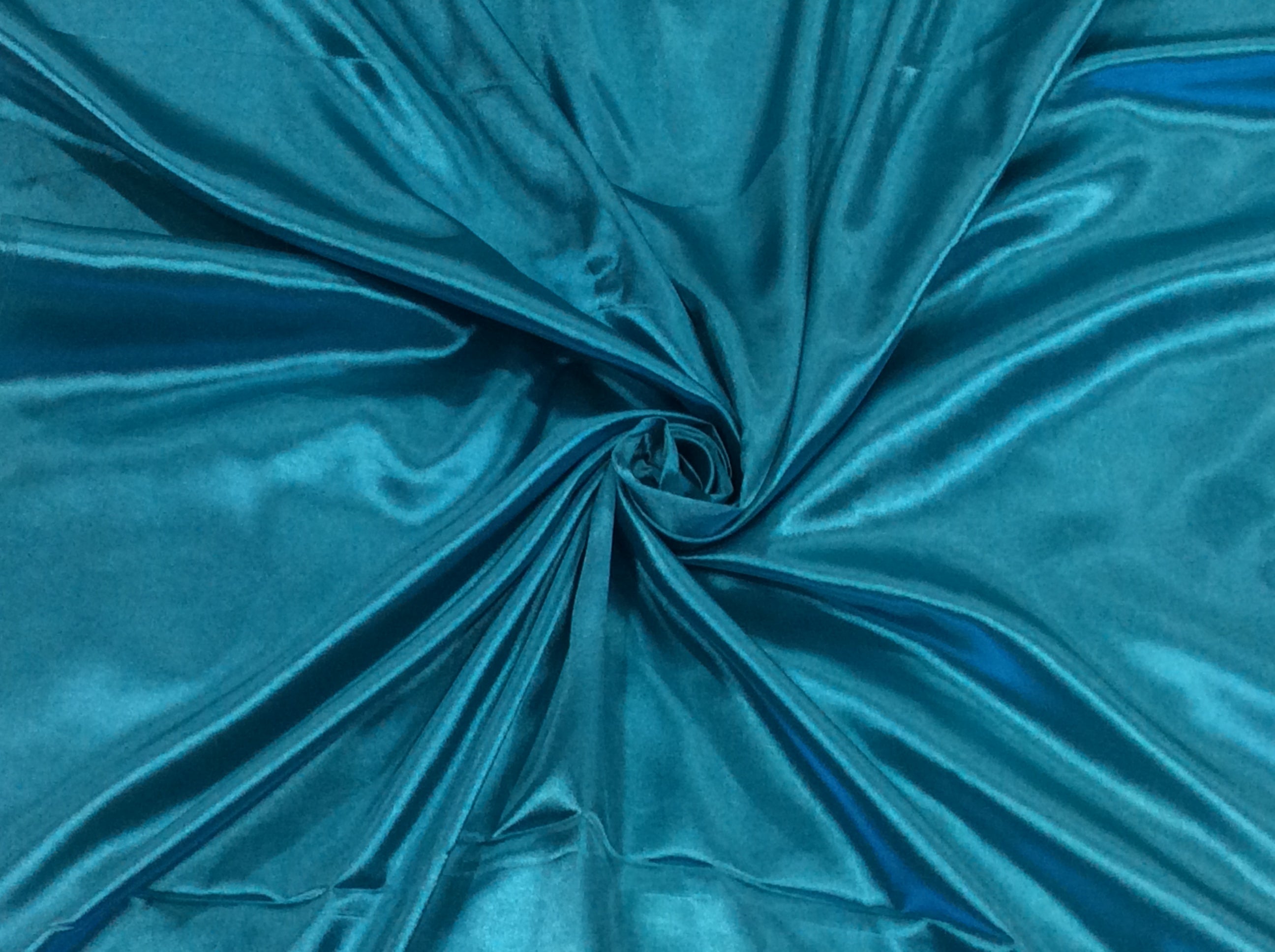 Blue Satin Dyed Polyester (Sku: S-240)