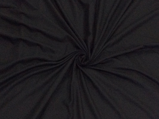 Black Cotton Blend Spun Dyed