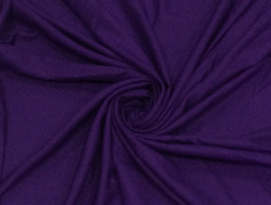 Purple Cotton Blend Spun Dyed