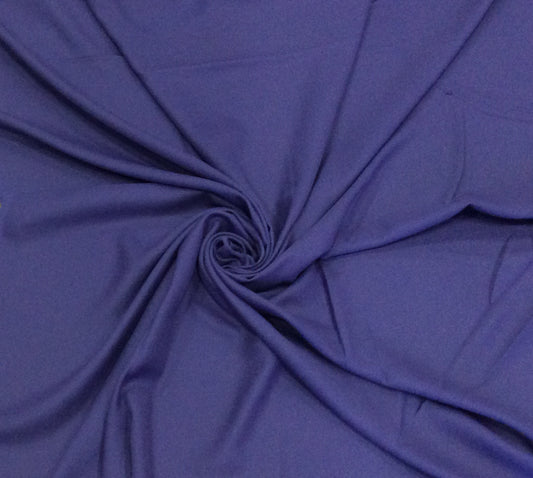 Blue Cotton Blend Spun Dyed