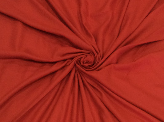 Red Cotton Blend Spun Dyed