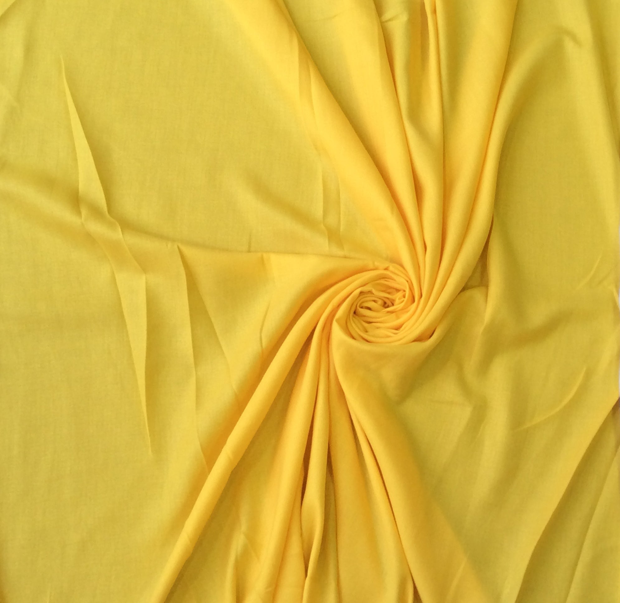 Yellow Cotton Blend Spun Dyed