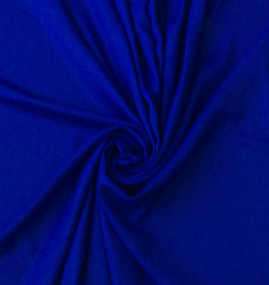 Blue Cotton Blend Spun Dyed