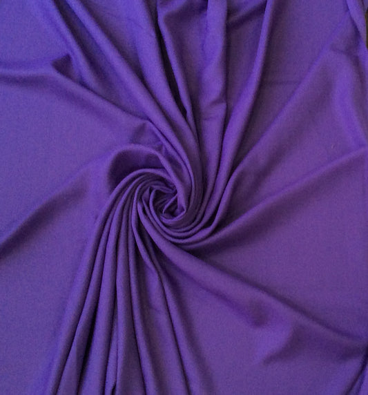 Purple Cotton Blend Spun Dyed