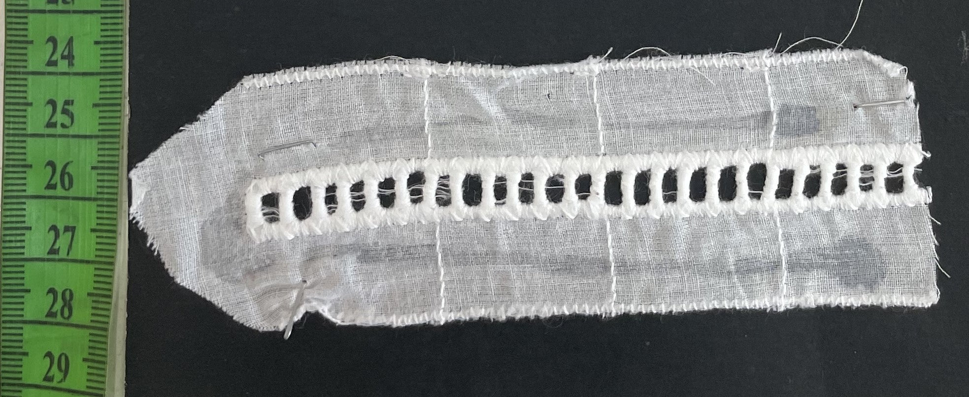 White Cotton Dyeable Schiffli Lace (Sku: S-4)