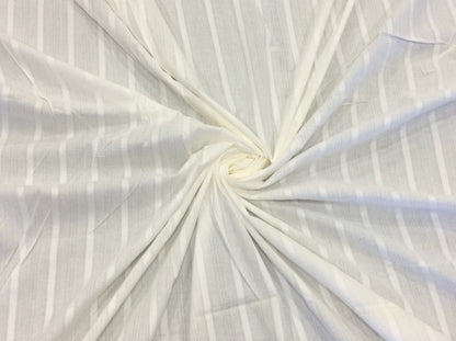 White Cotton Leno Self Dyeable (Sku: S-41)