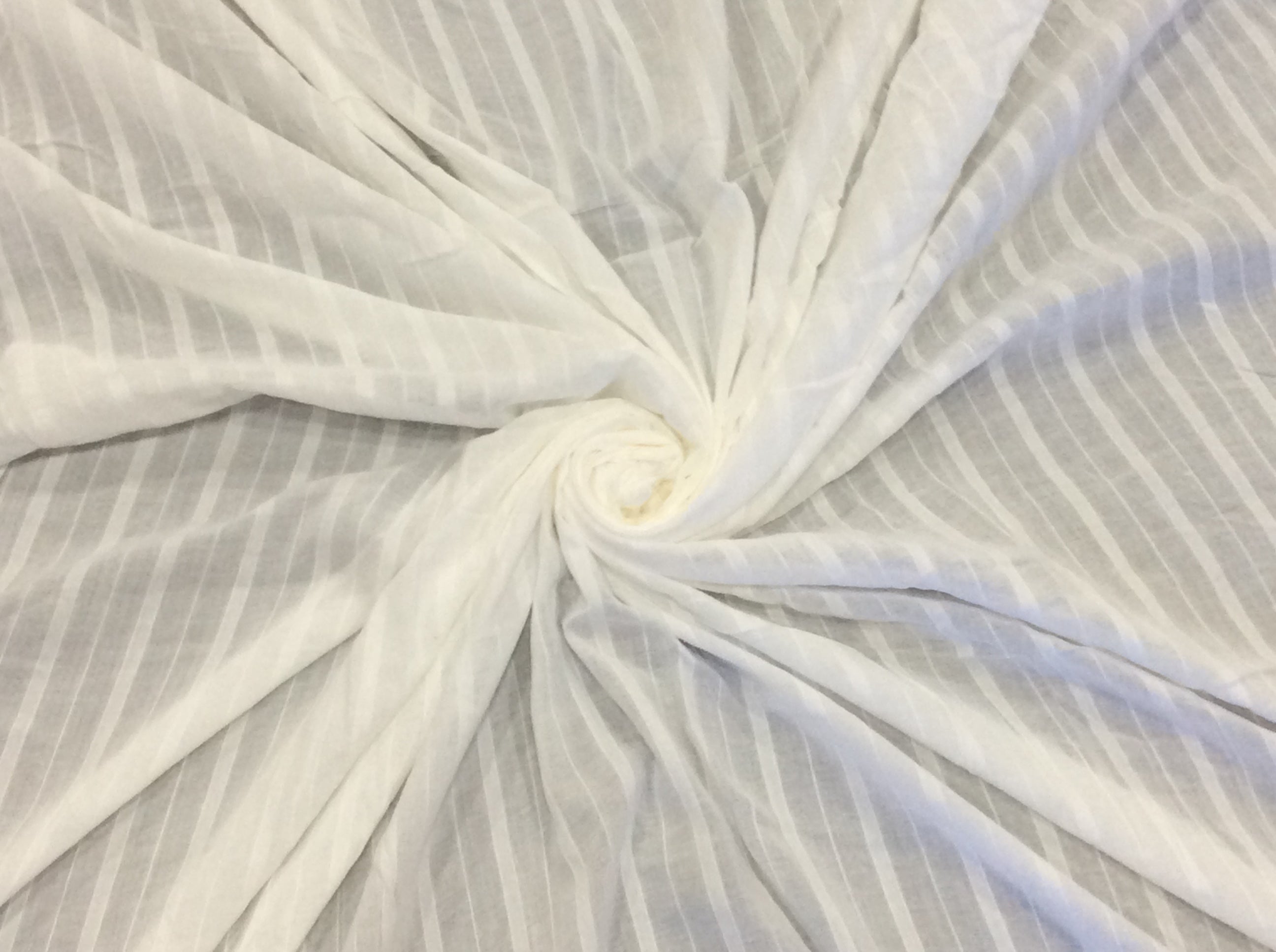 White Cotton Leno Self Dyeable (Sku: S-46)