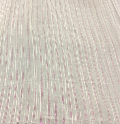 White Cotton Leno Self Dyeable (Sku: S-47)