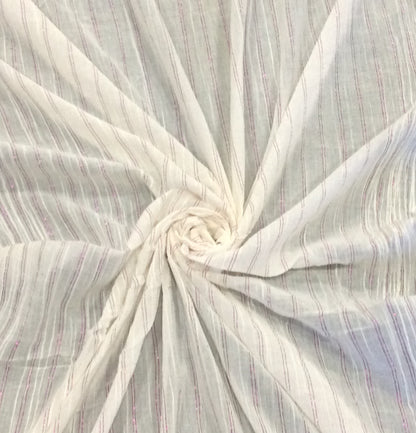 White Cotton Leno Self Dyeable (Sku: S-47)