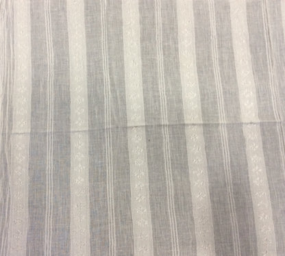 White Cotton Leno Self Dyeable (Sku: S-48)