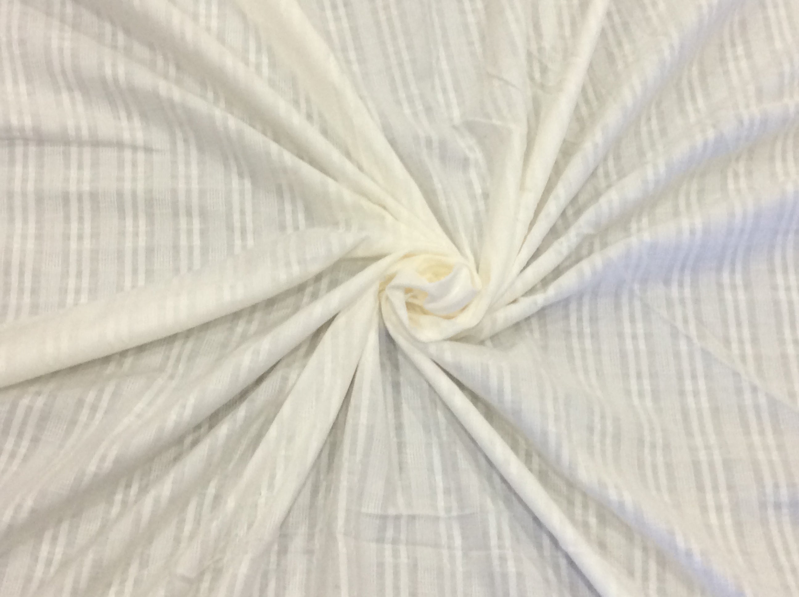 White Cotton Leno Self Dyeable (Sku: S-49)