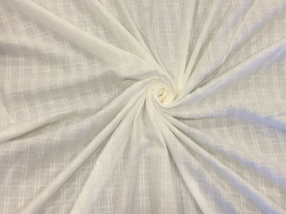 White Cotton Leno Self Dyeable (Sku: S-53)