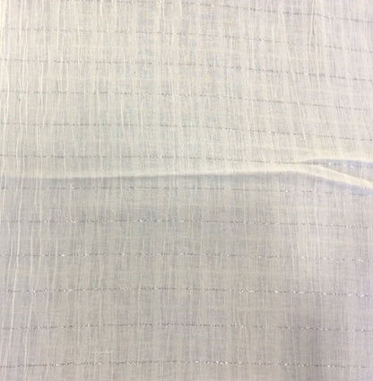 White Cotton Leno Self Dyeable (Sku: S-55)