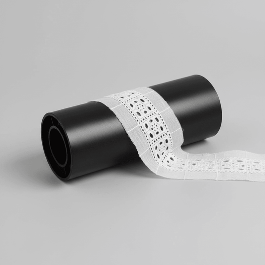 White Cotton Dyeable Schiffli Lace (Width : 2 Inch & Sku: S-6)