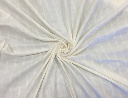 White Cotton Leno Self Dyeable (Sku: S-62)