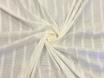 White Cotton Leno Self Dyeable (Sku: S-63)