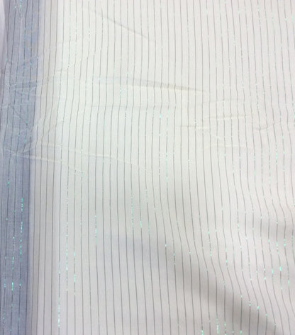 White Cotton Lurex Dyeable (Sku: S-68)