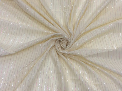 White Cotton Lurex Dyeable (Sku: S-69)