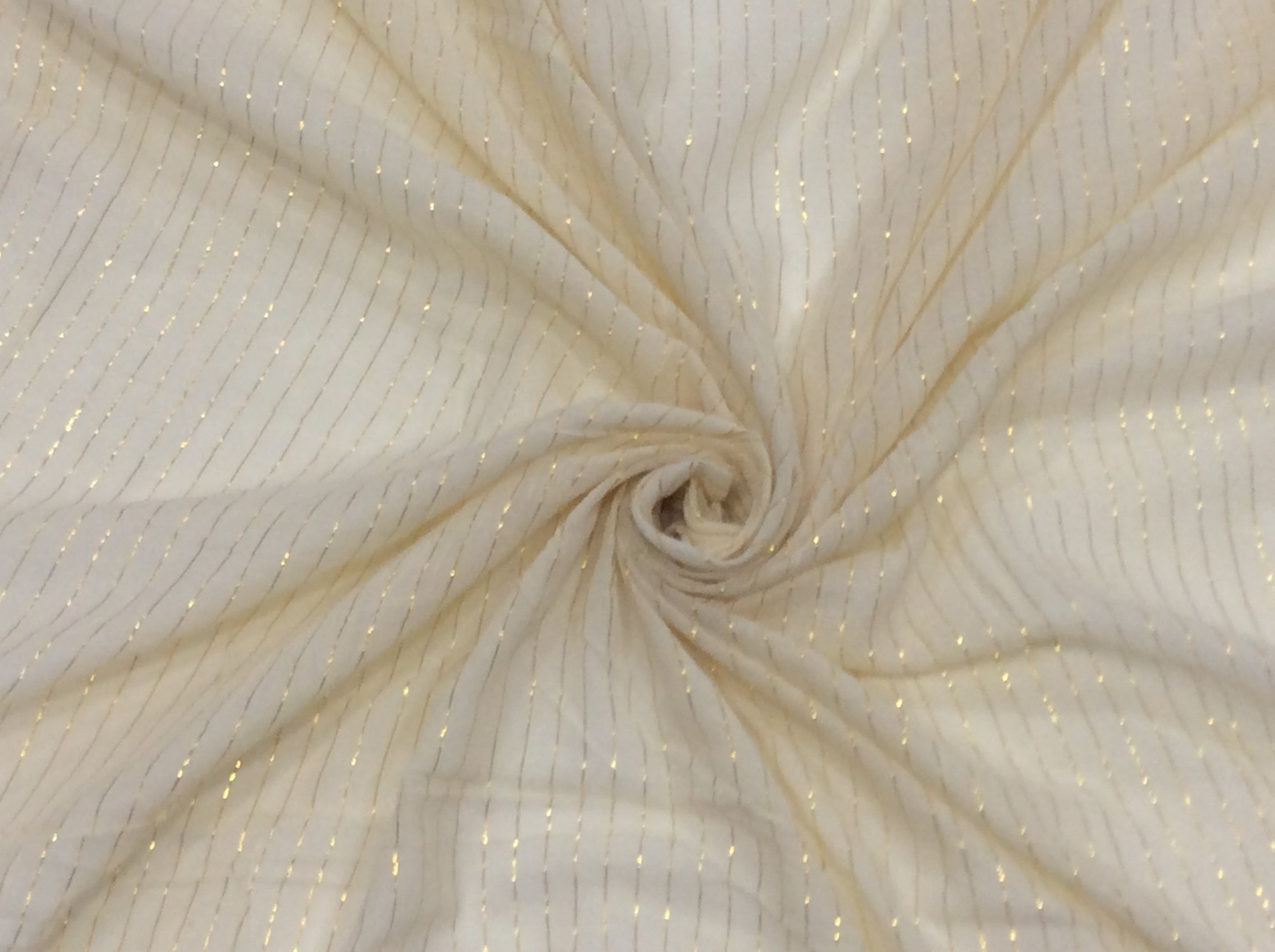 White Cotton Lurex Dyeable (Sku: S-70)