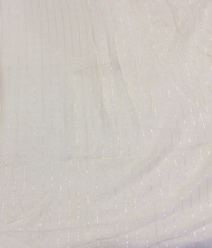 White Cotton Lurex Dyeable (Sku: S-71)