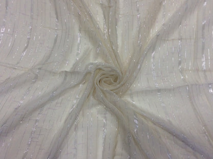 White Cotton Lurex Dyeable (Sku: S-73)