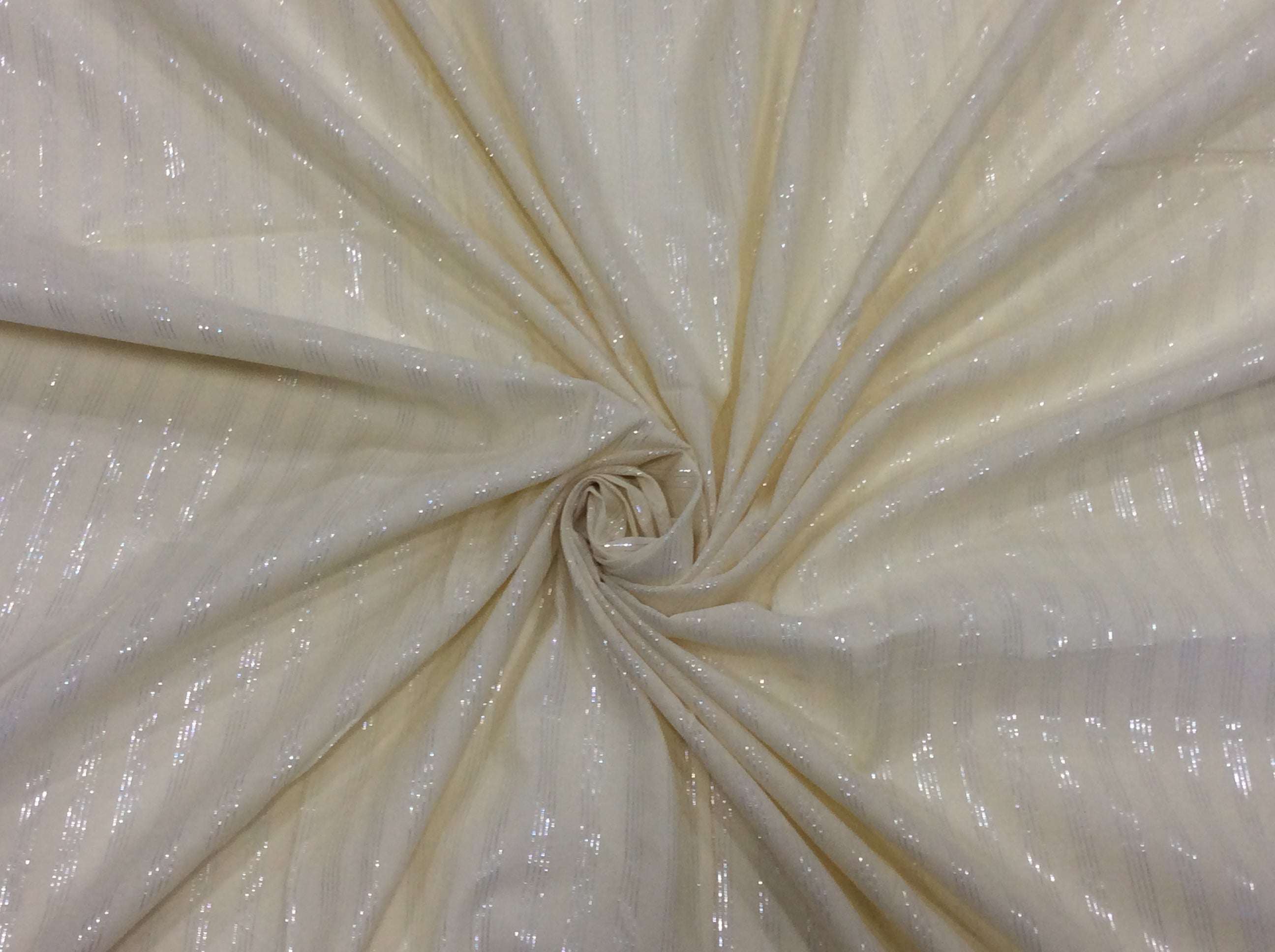 White Cotton Lurex Dyeable (Sku: S-76)