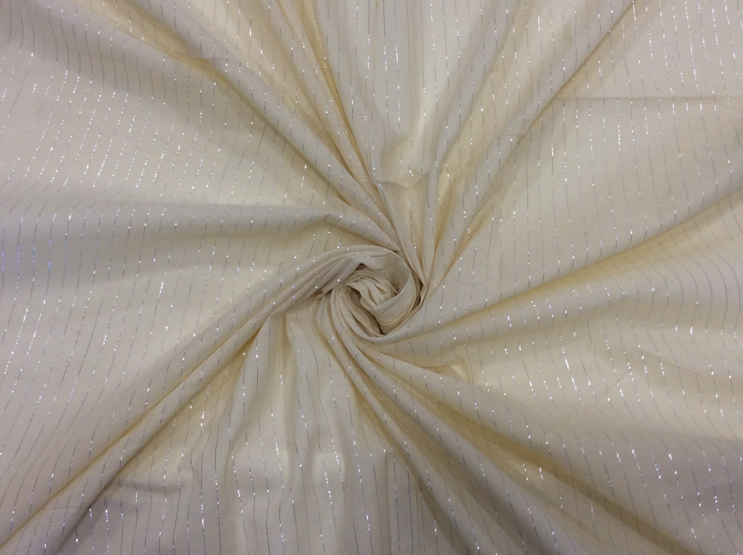 White Cotton Lurex Dyeable (Sku: S-77)