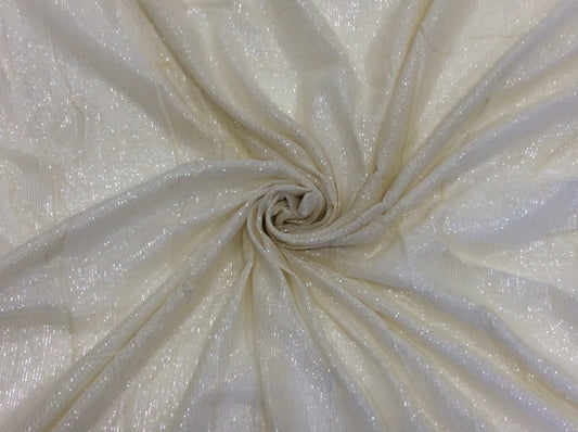 White Cotton Lurex Dyeable (Sku: S-80)