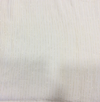 White Cotton Lurex Dyeable (Sku: S-81)