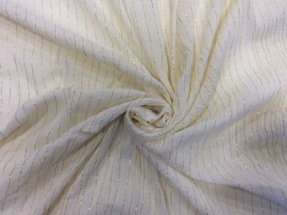 White Cotton Lurex Dyeable (Sku: S-81)