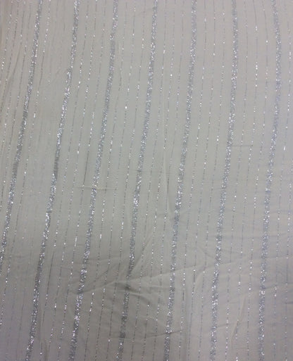 White Cotton Lurex Dyeable (Sku: S-82)
