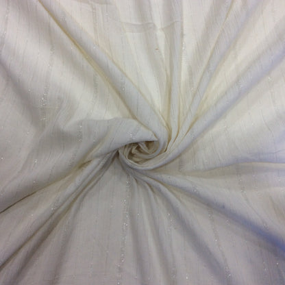 White Cotton Lurex Dyeable (Sku: S-83)