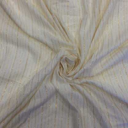 White Cotton Lurex Dyeable (Sku: S-85)