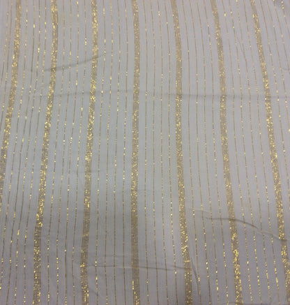 White Cotton Lurex Dyeable (Sku: S-86)