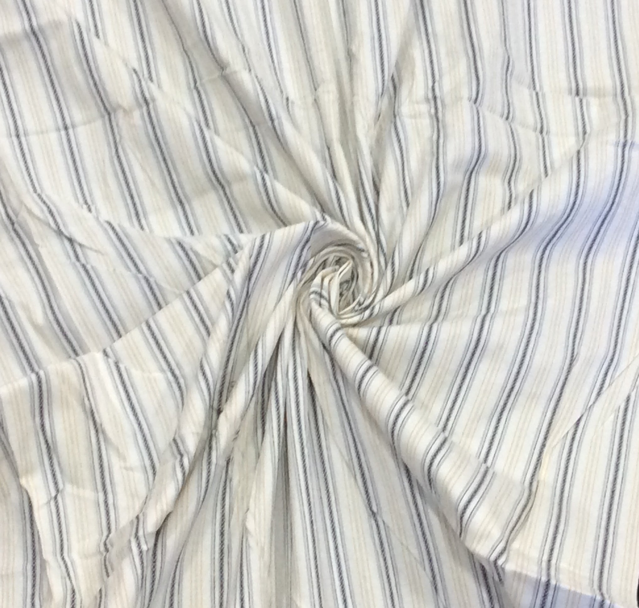 White Cotton Lycra Stripe (Sku: S-87)