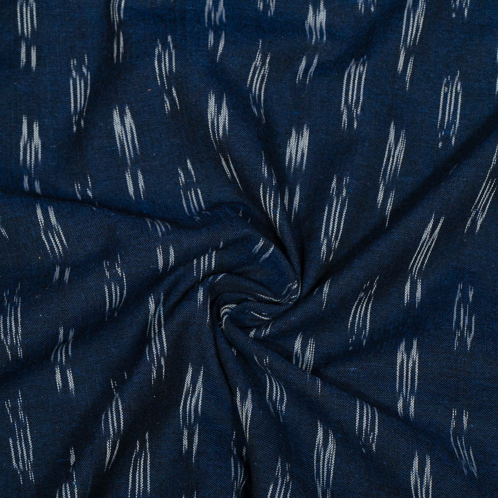Blue Cotton Handloom Ikat (SKU: I-639)