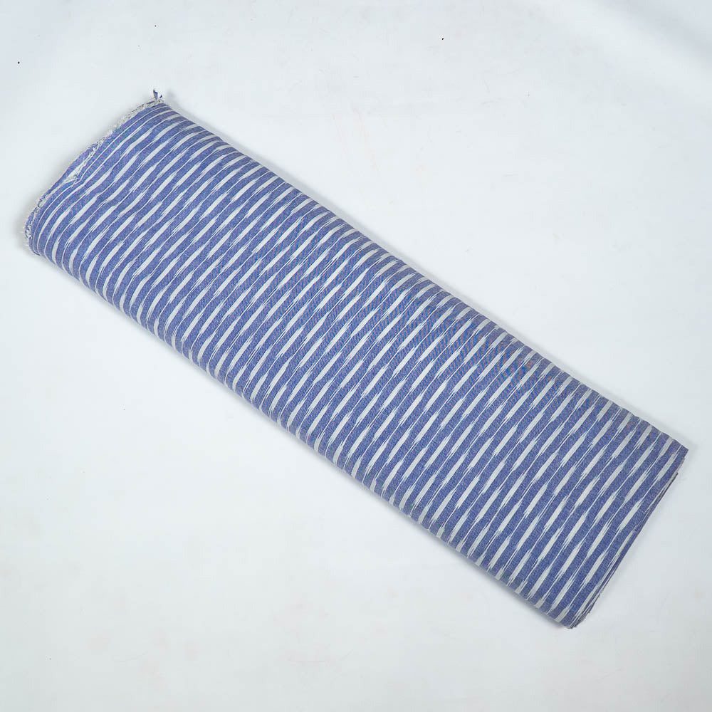 Blue & White Cotton Handloom Ikat (SKU: I-795)