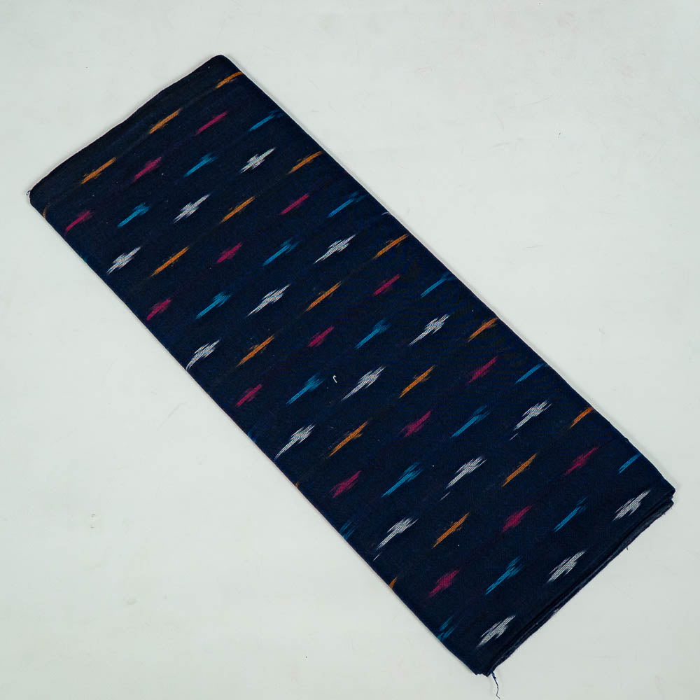 Blue & Multicolor Small Design Cotton Handloom Ikat (SKU: I-798)