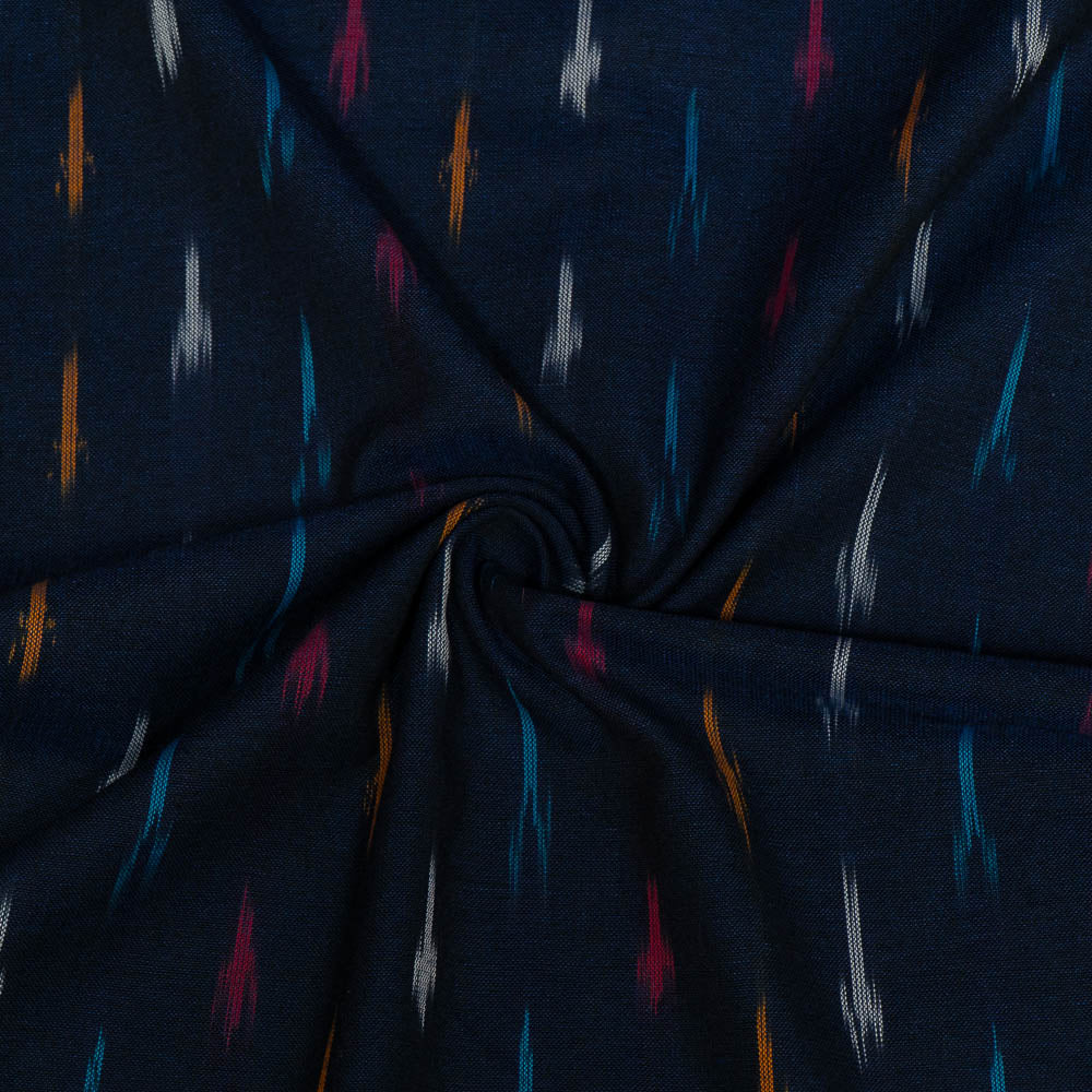 Blue & Multicolor Small Design Cotton Handloom Ikat (SKU: I-798)