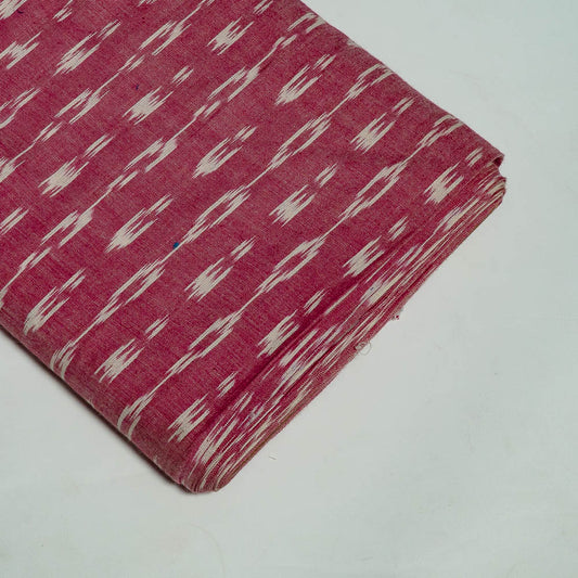 Pink & Off White Cotton Handloom Ikat (SKU: I-807)