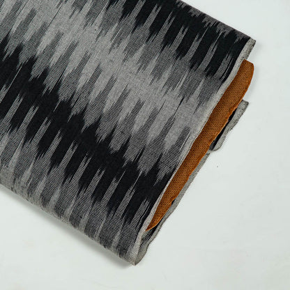 Black & Grey Cotton Handloom Woven Ikat (Sku: I-81)