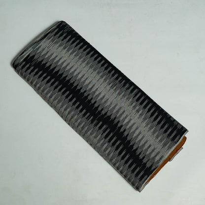 Black & Grey Cotton Handloom Woven Ikat (Sku: I-81)