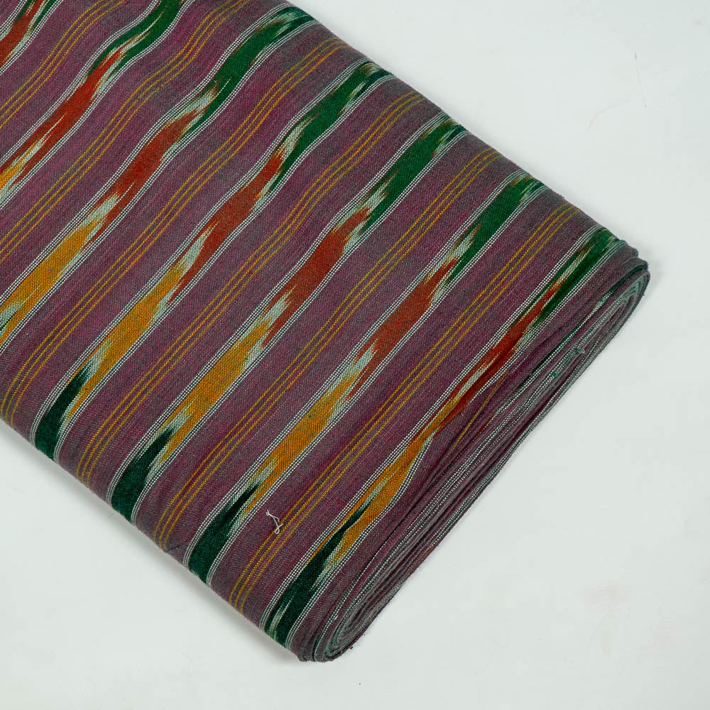 Multicolor Stripe Design Cotton Handloom Ikat (SKU: I-829)